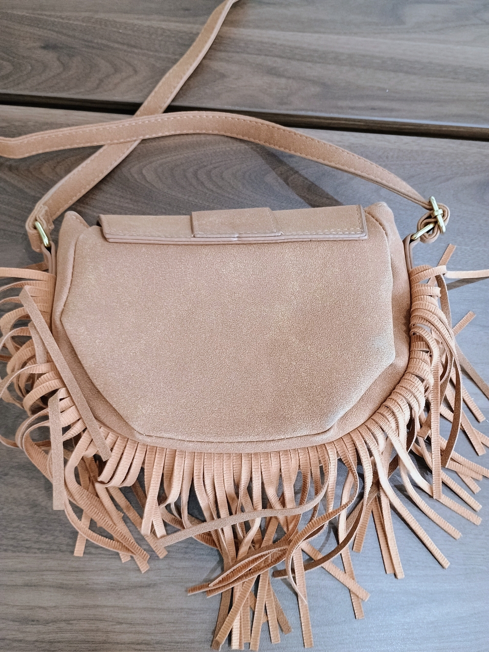 Fringe Crossbody Bag in Brown